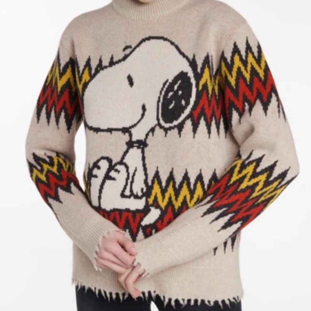 SOLD OUT EVERYWHERE - Alanui x Peanuts Snoopy Wool & Cashmere Sweater